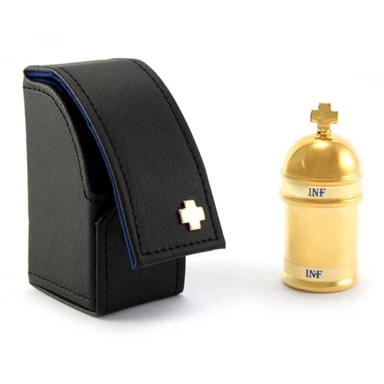 Vasetto Olio Infermi Con Astuccio Nero 8x3,5 Cm - immagine 2