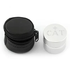 Vasetto Olio Catecumeni Con Astuccio Nero Diametro 4,3 Cm