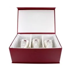 Servizio Oli Santi Ottone Argentato Cesellato 20 Cm