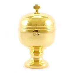 Vasetto Oli Santi Metallo Crisma 7x11 Cm