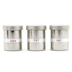 Astuccio Con 3 Vasetti Per Oli Santi 9x4x4 Cm