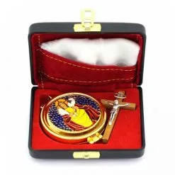 Mini Astuccio Per Viatico Teca Smalto 9x7 Cm