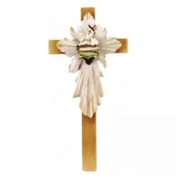 Croce Agnello Pasquale In Legno 6x12 Cm