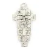 Crocifisso Via Crucis In Metallo Sagomato 28 Cm