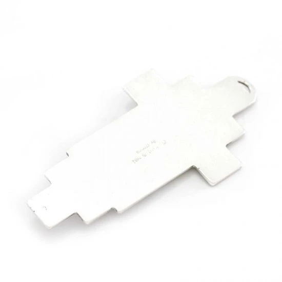 Crocifisso Via Crucis In Metallo Sagomato 13 Cm - immagine 4