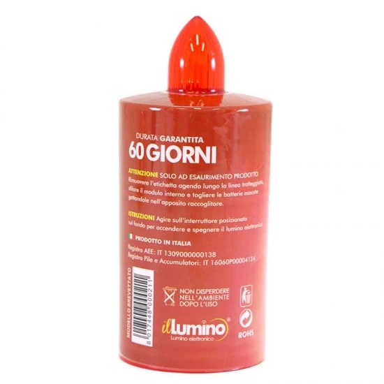 Lumino Elettronico Sacro Cuore Diametro 5,5 Cm 14 Cm - immagine 2