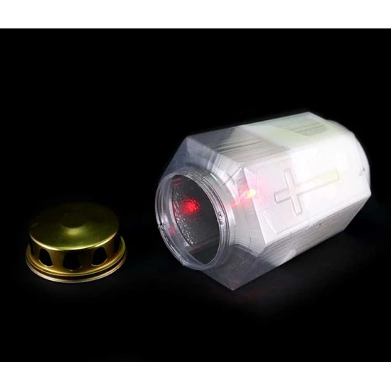 Lampada Elettronica Esagonale Bianca 17 Cm - immagine 4