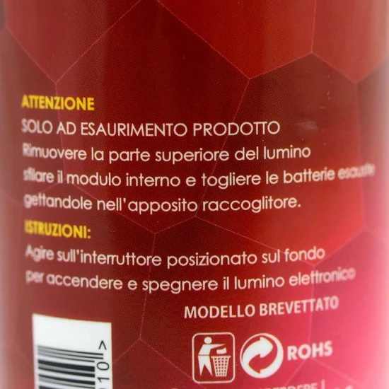 Lumino Elettronico Madonna Addolorata Diametro 5,5 Cm 14 Cm - immagine 3