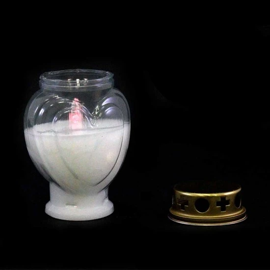 Lampada Elettronica Cuore Bianco 14 Cm - immagine 4