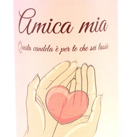 Lumino Elettronico Dedica Amica Mia 15 Cm - immagine 2