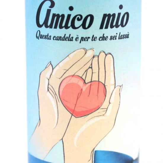 Lumino Elettronico Dedica Amico Mio 15 Cm - immagine 2