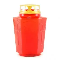 Lampada Elettronica Esagonale Rossa 17 Cm