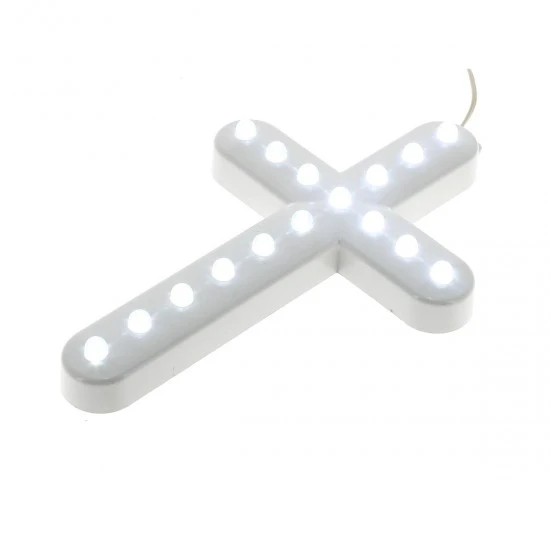 Croce Luminosa 16 Led Bianco 24V 16x25 Cm - immagine 2