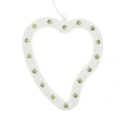 Cuore Luminoso 16 Led Bianco 24V 18x21 Cm