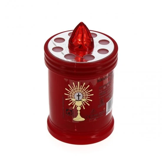 Lumino Elettrico In Plastica Rosso Durata 60 Gg 6,5x11 Cm - immagine 3