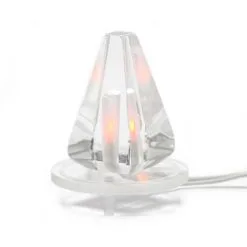 Lampada Elettrica In Plexiglass Piramide