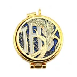 Teca Eucaristica Ihs E Spiga Diametro 4 Cm