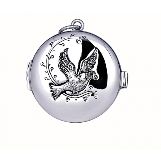 Teca Eucaristica Colomba Argento 800°° Diametro 5 Cm