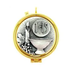 Teca Eucaristica Calice, Uva E Cero Diametro 5,4 Cm