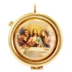 Teca Porta Ostie In Ulivo Ultima Cena Diametro 6 Cm