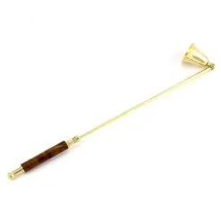 Spegni Candele In Metallo Dorato 35 Cm