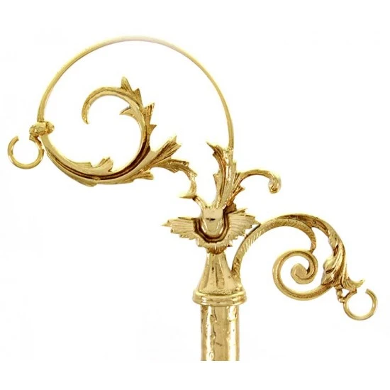 Porta Turibolo Barocco Dorato 130 Cm - immagine 2