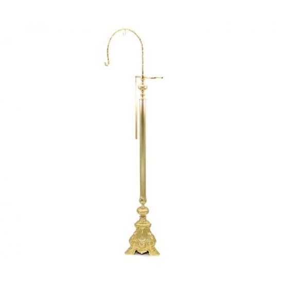 Porta Turibolo Ottone Dorato 130 Cm