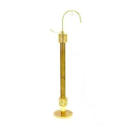 Portaturibolo Dorato Con Croci Traforate 120 Cm