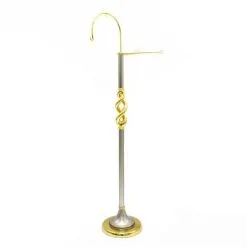 Porta Turibolo Spirale In Metallo Bicolore 130 Cm