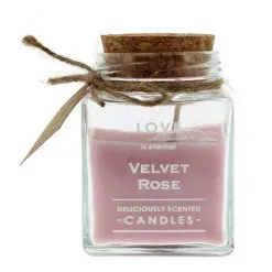 Candela Profumata In Vetro Love 6,5x9 Cm