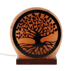 Lampada Di Sale Dell'Himalaya Albero Della Vita 18 Cm