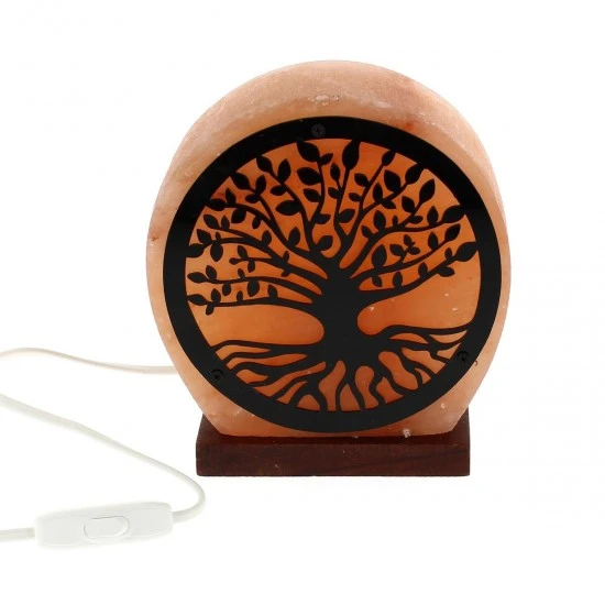 Lampada Di Sale Dell'Himalaya Albero Della Vita 18 Cm - immagine 4