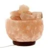 Lampada Di Sale Dell'Himalaya Ciotola Con Pezzettoni 15 Cm