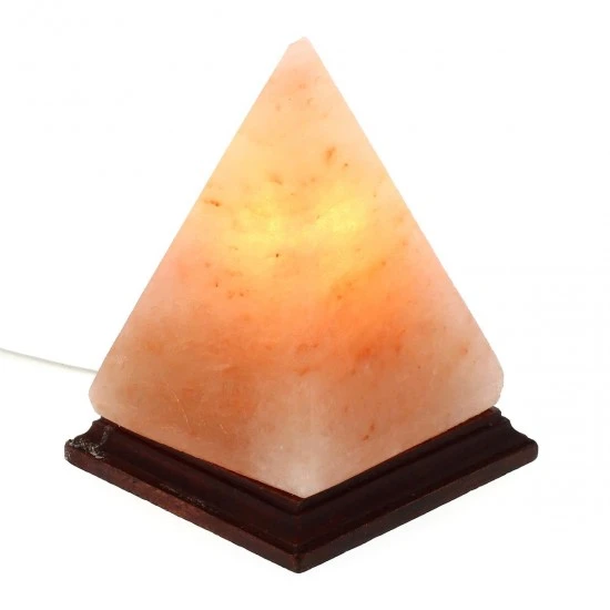 Lampada Di Sale Dell'Himalaya Piramidale 20 Cm - immagine 2