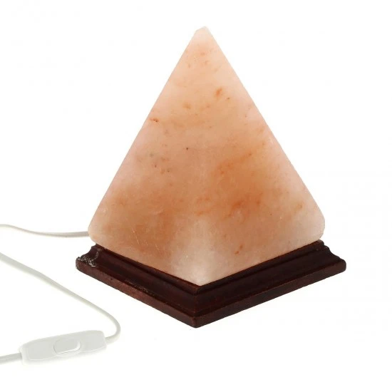 Lampada Di Sale Dell'Himalaya Piramidale 20 Cm - immagine 3
