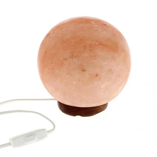 Lampada Di Sale Dell'Himalaya Sfera 17 Cm - immagine 3