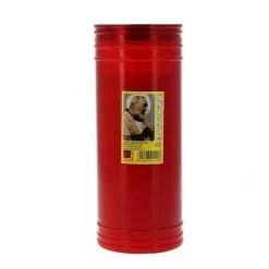 Lumino Votivo Rosso San Pio Diametro 8 Cm