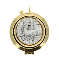 Teca Eucaristica Agnello Diametro 5 Cm