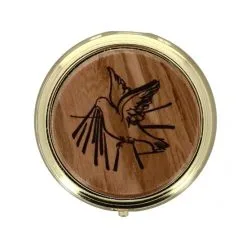 Teca Porta Ostie Placca Olivo Colomba Diametro 5,5 Cm