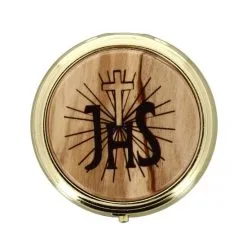 Teca Porta Ostie Placca Olivo JHS Diametro 5,5 Cm